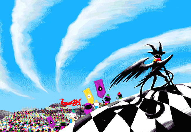 Jack Noir is stood on a hill on Skaia overlooking Wayward Vagabond's coalition forces.